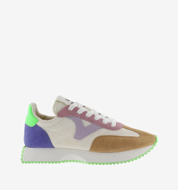 Zapatillas chica Victoria COSMOS SERRAJE MULTICOLOR & NYLON 1134113 Verde