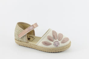 Zapatilla de esparto niña Vulladi 2370-686 Crudo