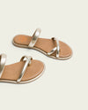 Sandalia esclava de piel Porronet CAMILA 3107-091 Oro