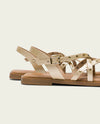 Sandalia plana de piel Porronet VICTORIA 3113-091 Oro