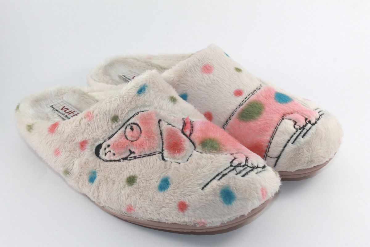 Zapatilla abierta de mujer Vulladi 6644-123 Beige