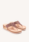 Sandalias cuña con brillo Gioseppo STODDARD 74513 Rosa
