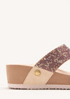Sandalias cuña con brillo Gioseppo STODDARD 74513 Rosa