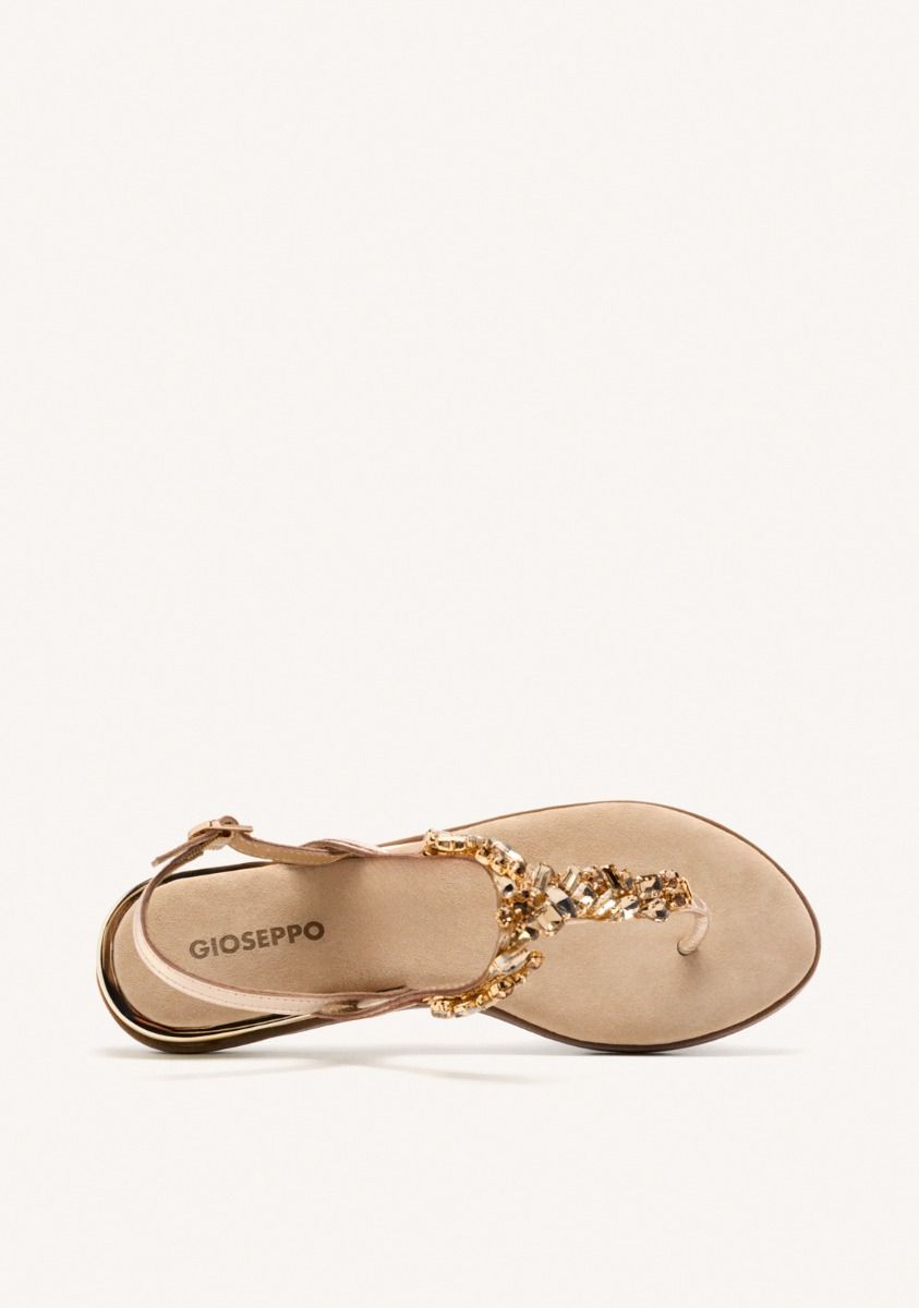 Sandalias de pedrería piel mujer Gioseppo MAYNARD 75460 Oro