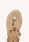 Sandalias de pedrería piel mujer Gioseppo MAYNARD 75460 Oro
