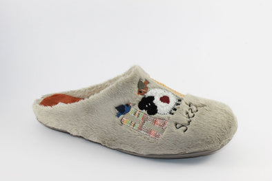 Zapatilla abierta de mujer Vulladi 7613-123 Gris