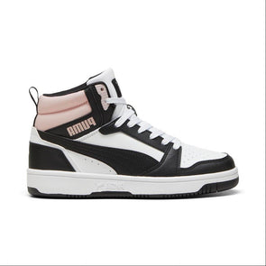 Botas Puma Rebound v6 AW24 392326 26 Blanco-Negro-Rosa