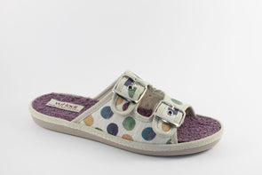 Zapatillas dos hebillas Vulladi 8393-768 Morado