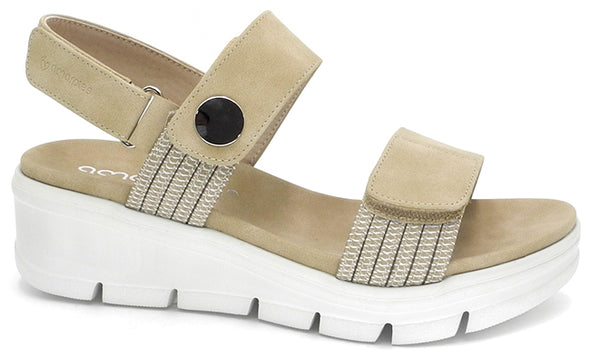 Sandalias de mujer Amarpies ABZ23505 Beige
