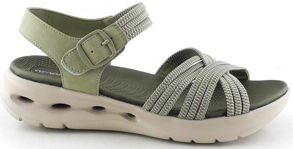 Sandalias de mujer Amarpies ABZ28656 Kaki