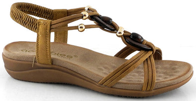Sandalias de mujer Amarpies ABZ28685 Bronce