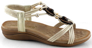 Sandalias de mujer Amarpies ABZ28685 Platino