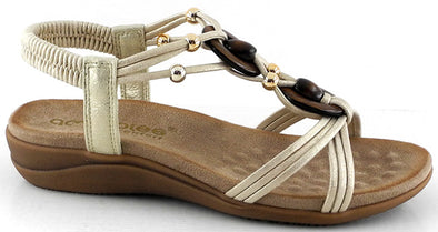 Sandalias de mujer Amarpies ABZ28685 Platino