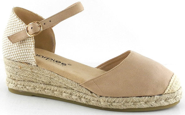 Sandalias de esparto mujer Amarpies ACX26481 Beige