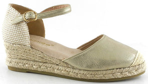 Sandalias de esparto mujer Amarpies ACX26481 Platino