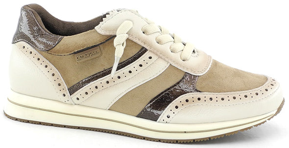 Zapato casual cordón elástico Amarpies AMD29401 Arena