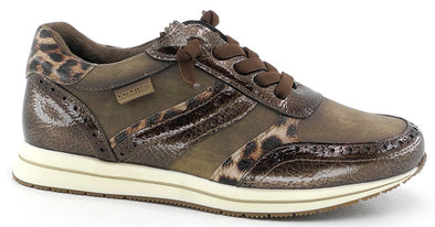 Zapato casual cordón elástico Amarpies AMD29401 Marrón