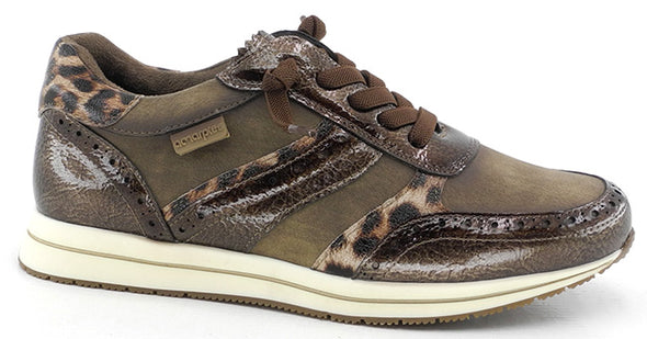 Zapato casual cordón elástico Amarpies AMD29401 Marrón