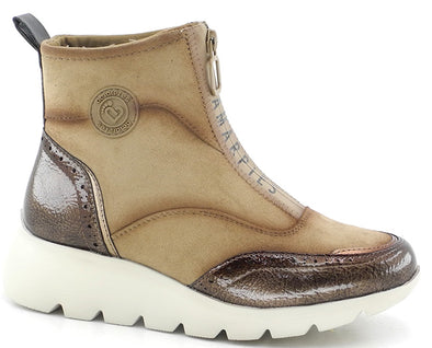 Botines cremallera Amarpies AMD29419 Taupe
