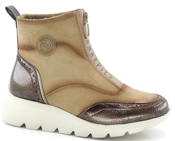 Botines cremallera Amarpies AMD29419 Taupe