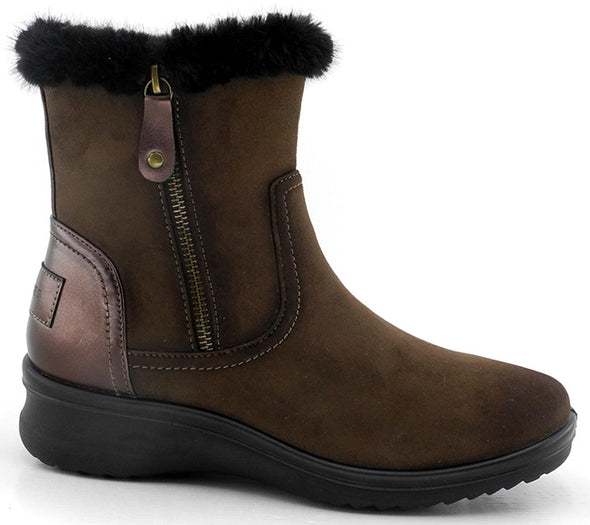 Botines pelo cremallera Amarpies AMD29426 Marrón