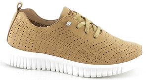 Zapatillas de mujer Amarpies AOG28352 Camel