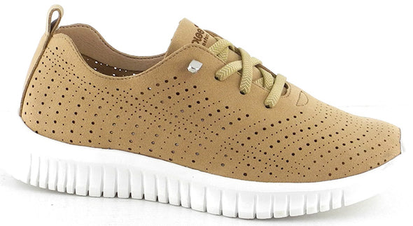 Zapatillas de mujer Amarpies AOG28352 Camel