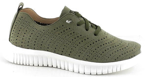 Zapatillas de mujer Amarpies AOG28352 Kaki