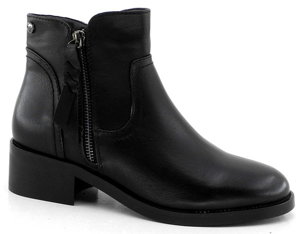 Botines cremallera lateral  Amarpies ARB29471 Negro