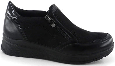 Zapato con cremallera Amarpies ATL27021 Negro