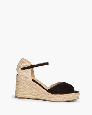 Sandalias de esparto mujer Corina M4365 Negro