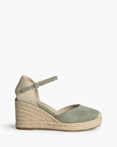 Sandalias de esparto mujer Corina M5391 Verde