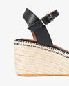 Sandalias CUÑA Popa Arambol Piel CB31901 Negro