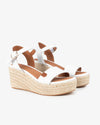 Sandalias CUÑA Popa Arambol Piel CB31902 Blanco