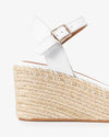 Sandalias CUÑA Popa Arambol Piel CB31902 Blanco