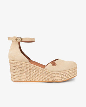 Sandalias de cuña Popa Cantalar Serraje CB34001 Beige