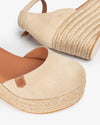 Sandalias de cuña Popa Cantalar Serraje CB34001 Beige