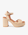 Sandalias de tacón Popa Marsella Serraje CT35502 Beige