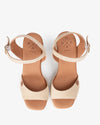 Sandalias de tacón Popa Marsella Serraje CT35502 Beige