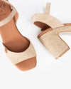 Sandalias de tacón Popa Marsella Serraje CT35502 Beige