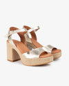 Sandalias de tacón Popa Marsella Piel CT38701 Oro