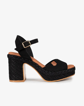 Sandalias de tacón Popa Marsella Full Negro CT39301 Negro