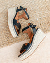 Sandalias CUÑA Popa Arambol Piel CB31901 Negro