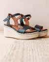 Sandalias CUÑA Popa Arambol Piel CB31901 Negro