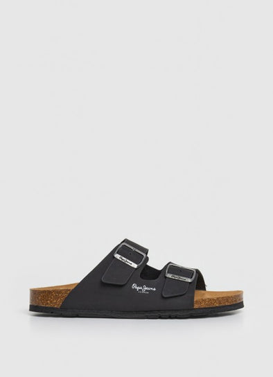 Sandalias Pepe Jeans BIO DOUBLE VELOUR PMS80003 Negro
