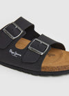 Sandalias Pepe Jeans BIO DOUBLE VELOUR PMS80003 Negro
