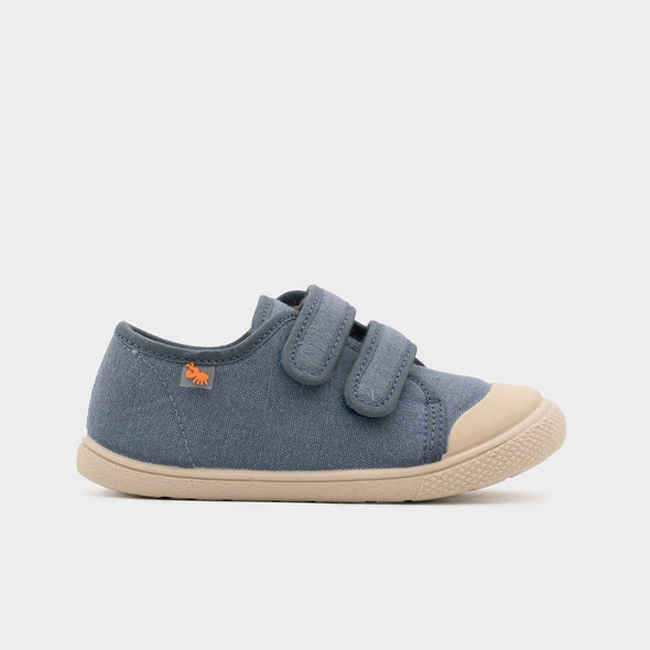 Zapatilla barefoot ARENALES dos velcros Vulladi 8195-558 Jeans