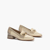 Mocasín con adorno metal mujer de Pitillos 10481 Crema-Piedra