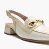 Mocasín punta cuadrada talón abierto mujer de Pitillos 10483 Hielo-Crema