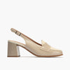 Mocasín talón abierto de Pitillos 10491 Piedra-Crema